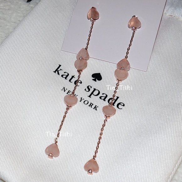 kate spade Jewelry - Kate Spade Spades/Flowers Linear Earrings